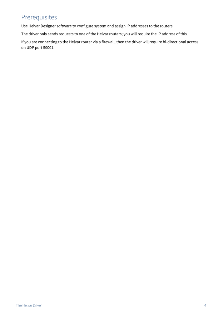 Preview thumbnail of page 4 of the Helvar Driver Manual PDF document.